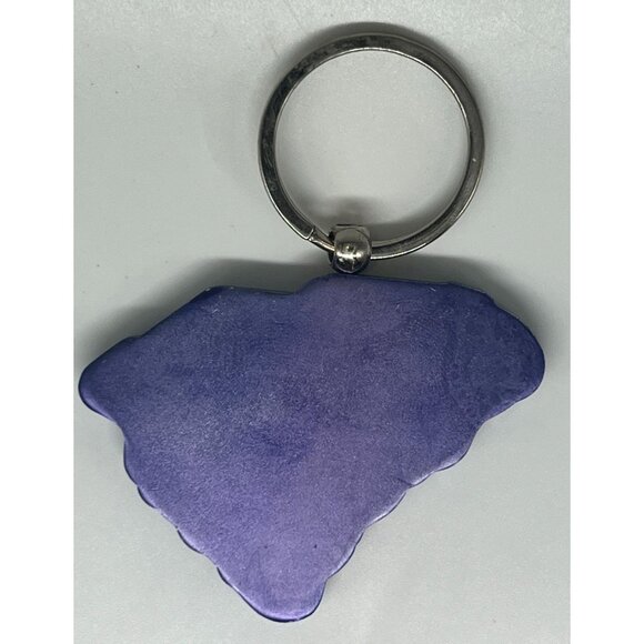South of the Border Attraction South Carolina State Shape Keychain Purple Silver - Picture 4 of 4